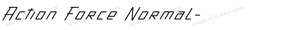 Action Force Normal字体转换
